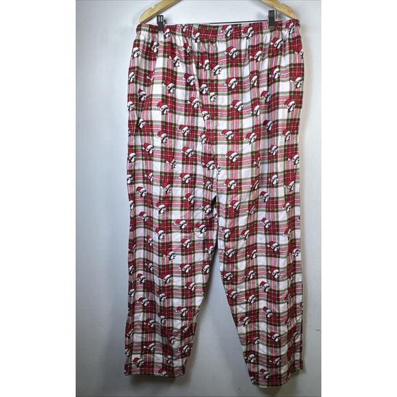 Buc-ee's Christmas Cotton Flannel Pajama Lounge Pants mens women XXL Pockets 2X - Picture 4 of 8